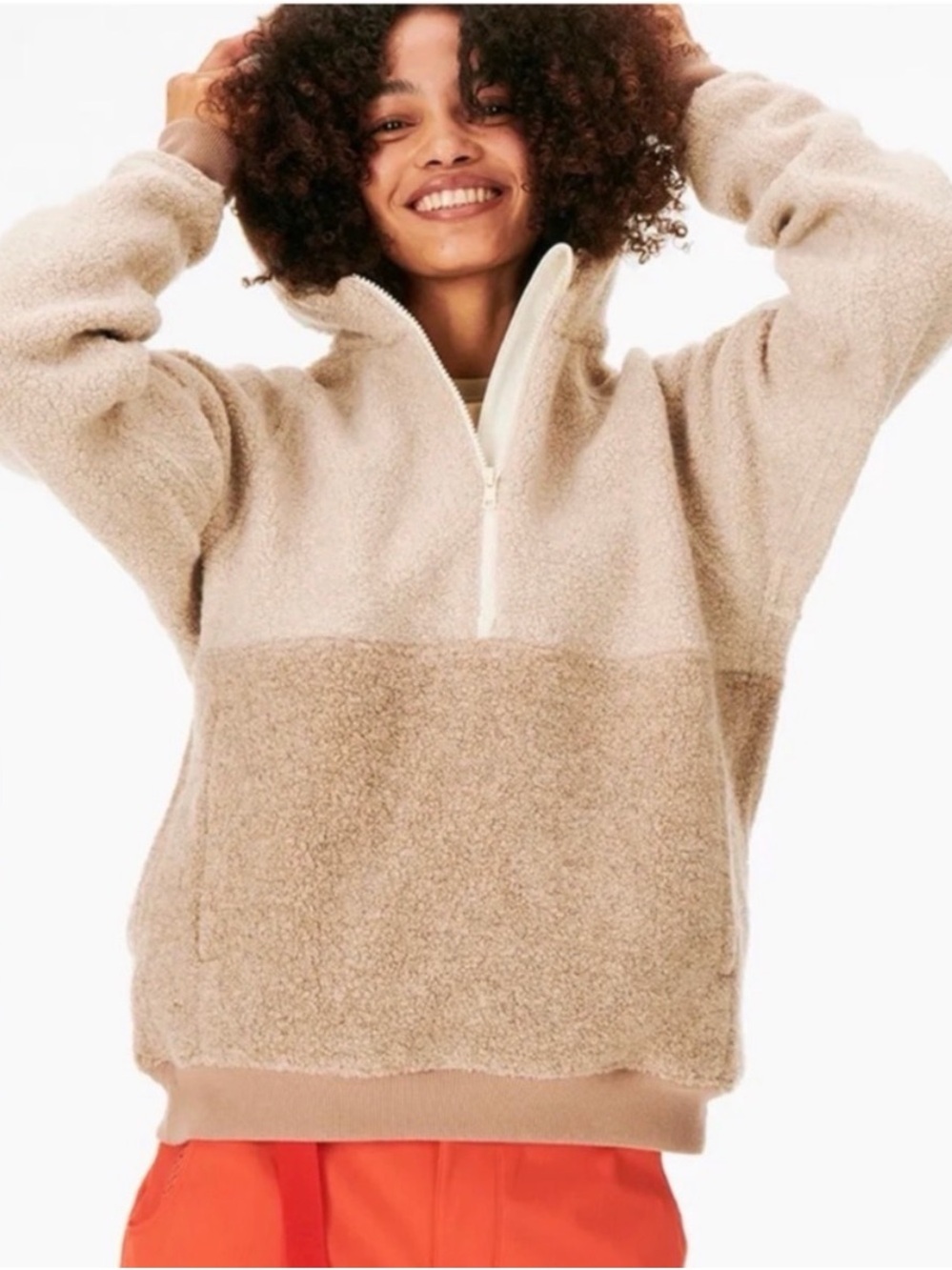 Outdoor voices mega fleece half zip!